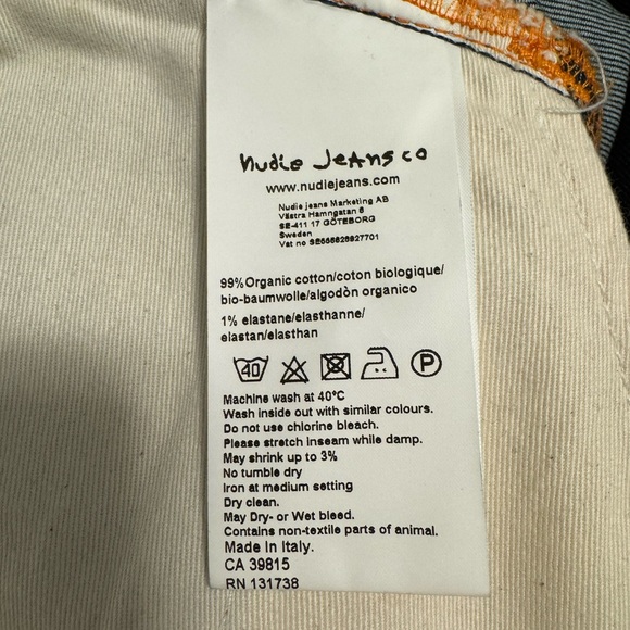 Nudie Jeans. Tape Ted Skinny Jeans. - Picture 5 of 5